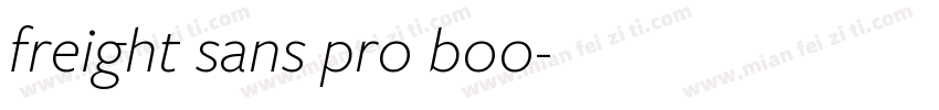 freight sans pro boo字体转换